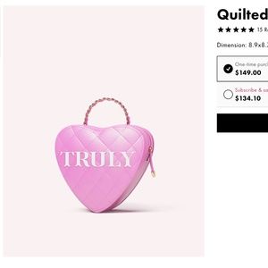 Truly Quilted Heart Handbag